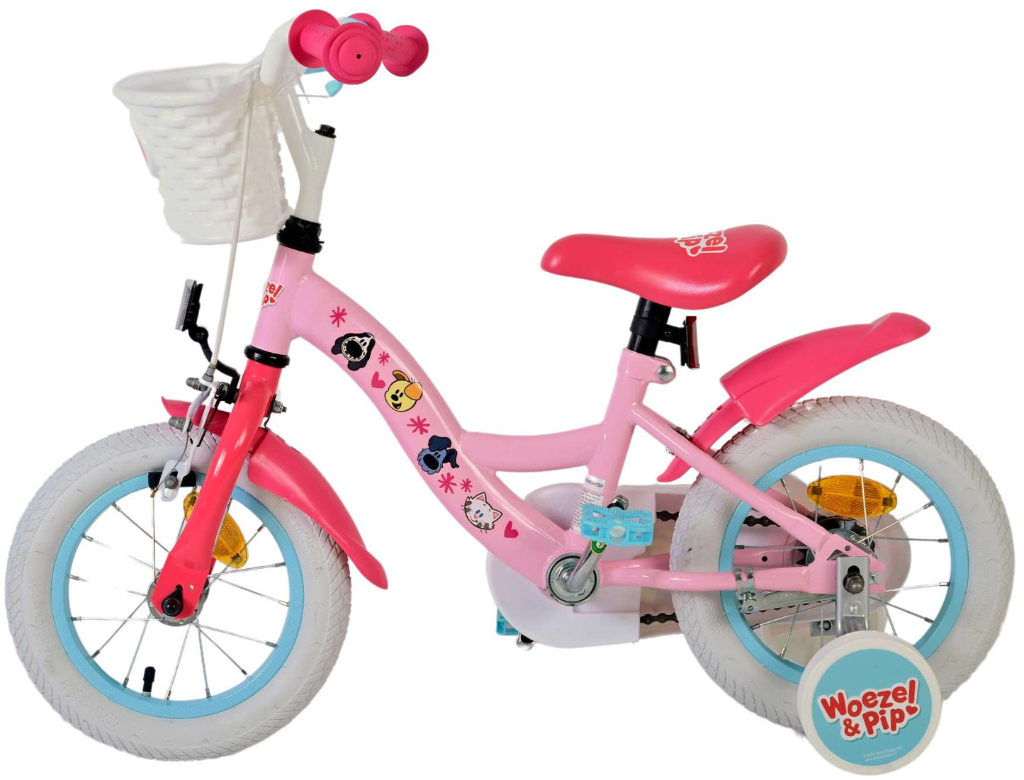 Woezel Pip Pip Kinderfiets Meisjes 12 inch Roze