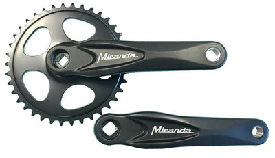 Miranda crankstel 38t zwart