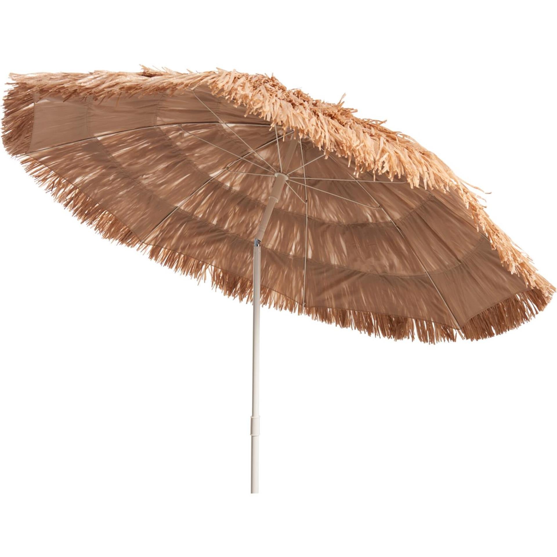 Pro beach parasol bruin raffia ø180cm
