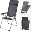 Campingstoel grijs 69x58x111cm