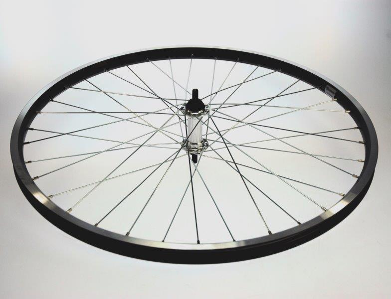 Bike fun kids voorwiel 26x1.75 alu zwart