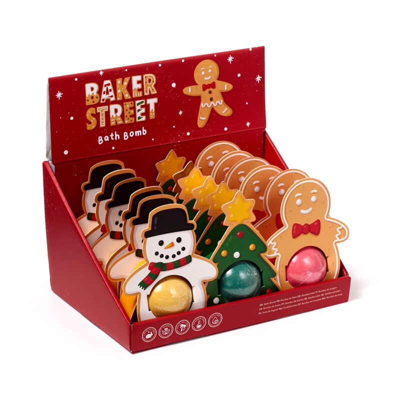 Kerstmis gingerbread baker street bruisballen gift box