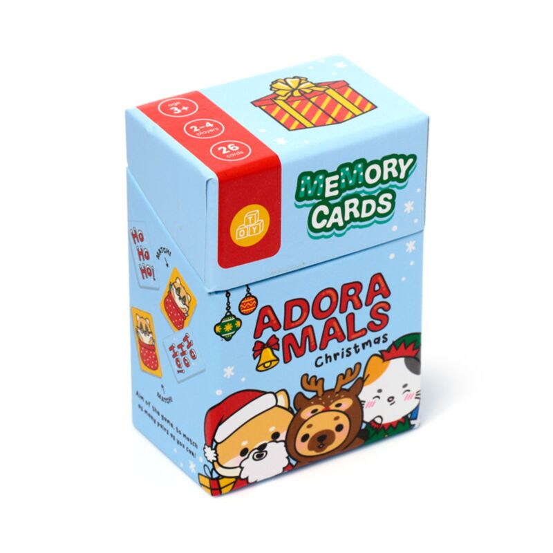 Kerstmis adoramals kids memory kaartset