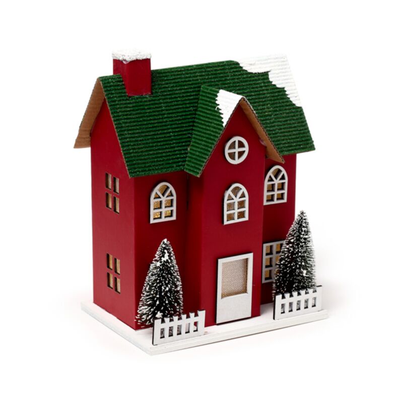 Kerstmis kerststad huis led decoratie