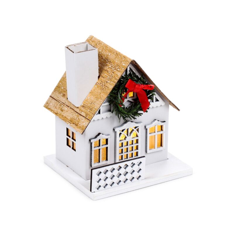 Winter wonderland kerstmis krans huis led decoratie