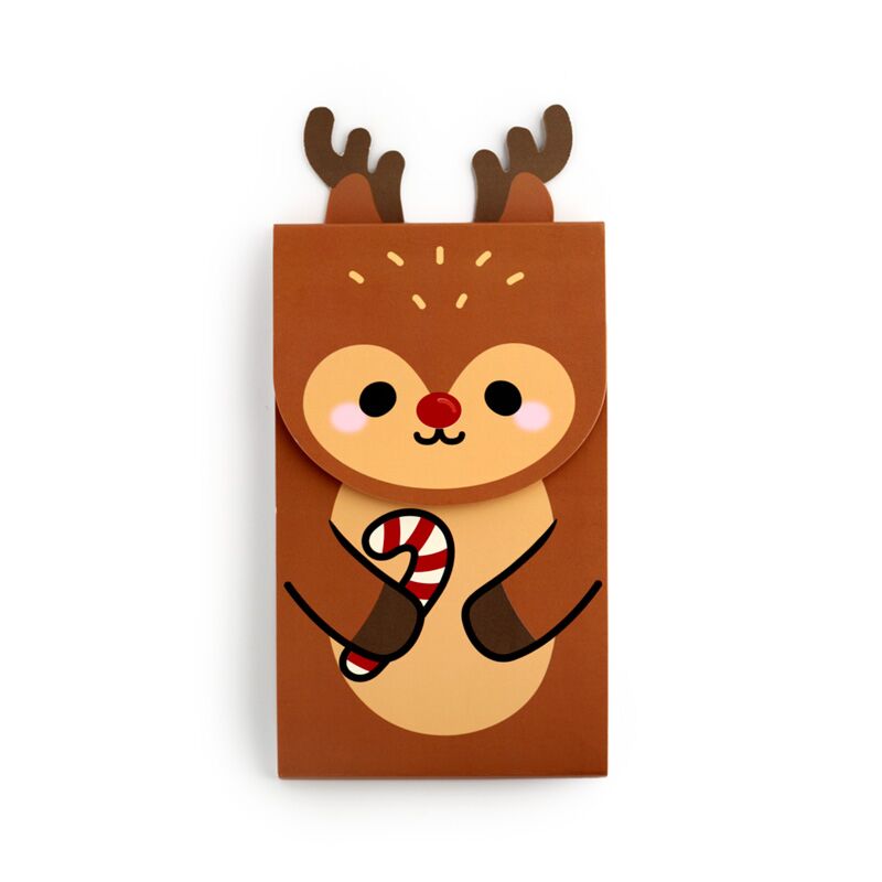 Kerstmis festive friends rudolph flip open memoblok