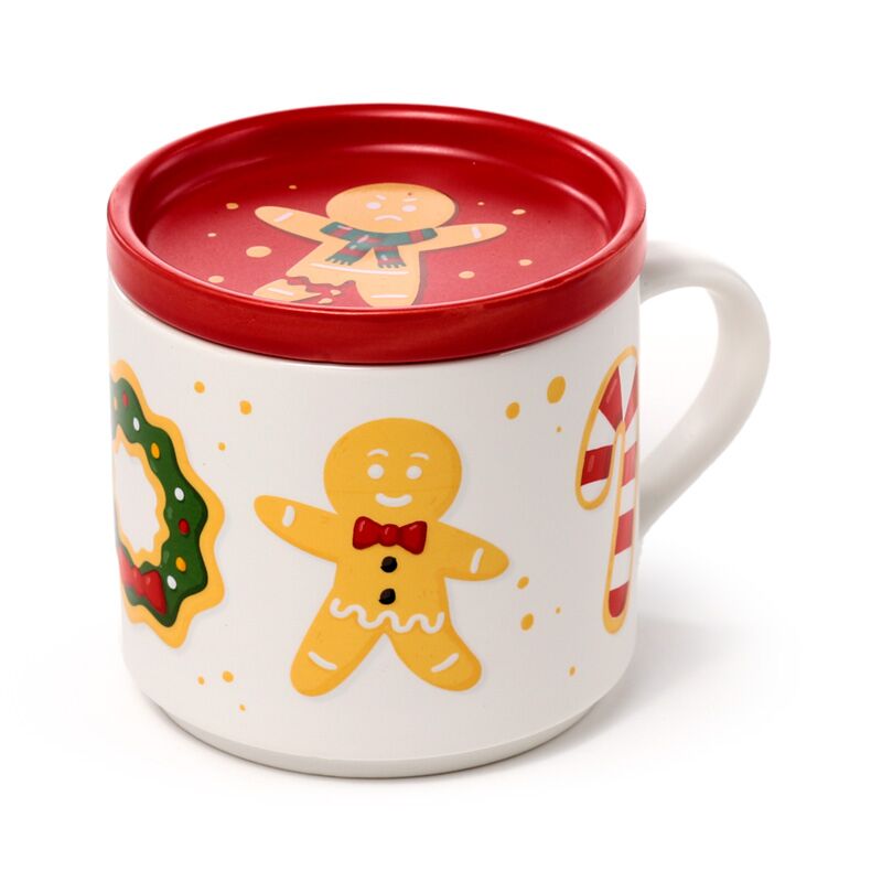 Kerstmis baker street porselein mok onderzetter set