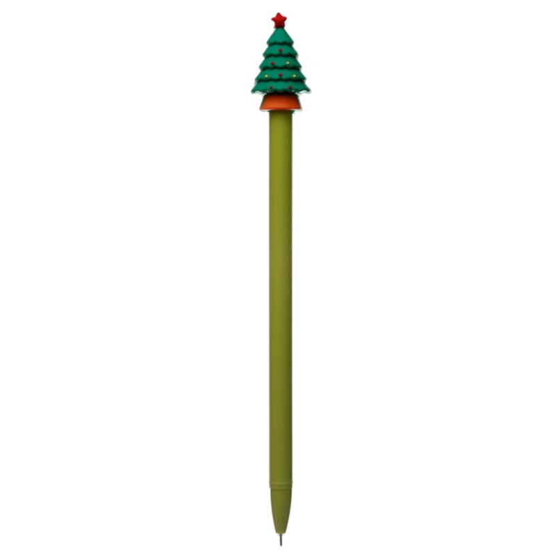 Festive friends kerstmis fijnschrijver pen - zwart
