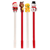 Feestelijke kerstmis fijnschrijver pen - zwart