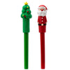 Feestelijke kerstmis pvc pen - blauw