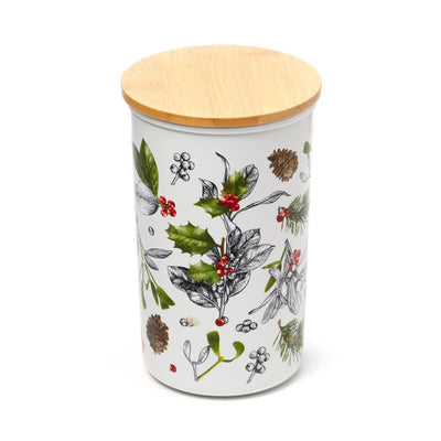 Kerstmis winter botanicals rpet bamboe voorraadpot