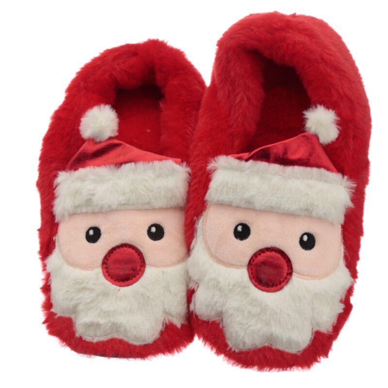 Kerstman magnetron heatpack sloffen (unisex one size)