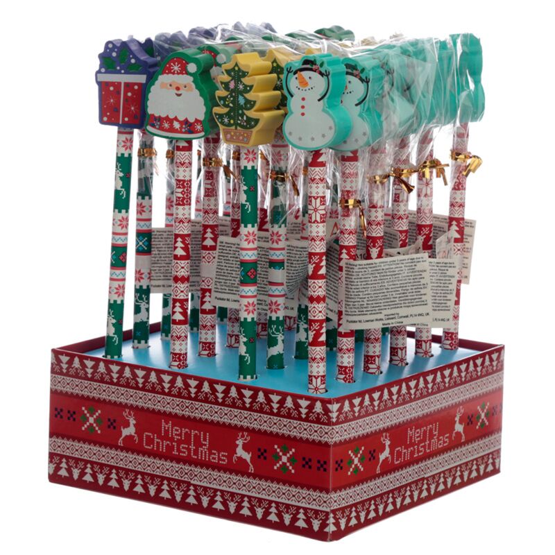 Kerstmis - gum potlood