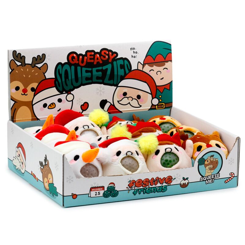 Queasy squeezies kerstmis feestelijke kerst knijp speelgoed