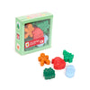 Jingle kerstmis set van 5 gevormde waxmelts