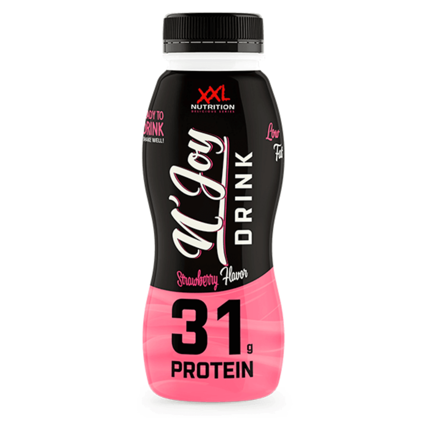 Xxl nutrition n'joy protein drink aardbei pet flesje (6x 310ml)