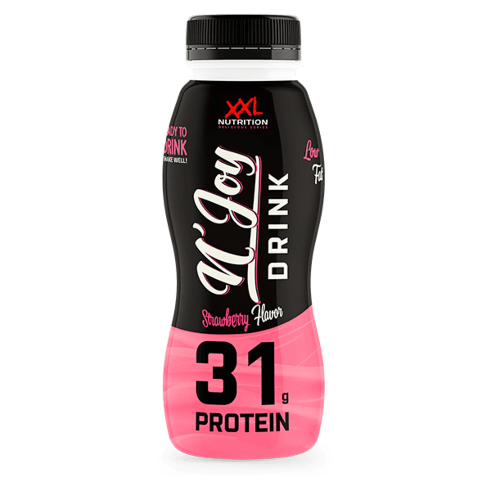 Xxl nutrition n'joy protein drink aardbei pet flesje (6x 310ml)