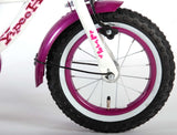 Volare Heart Cruiser Kinderfiets - Meisjes - 12 inch - Wit Paars - afbeelding 8