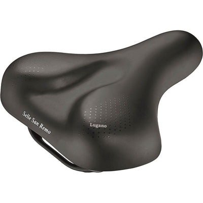 Zadel Selle San Remo Lugano Vacuum Handgreep Zwart (Kaart)