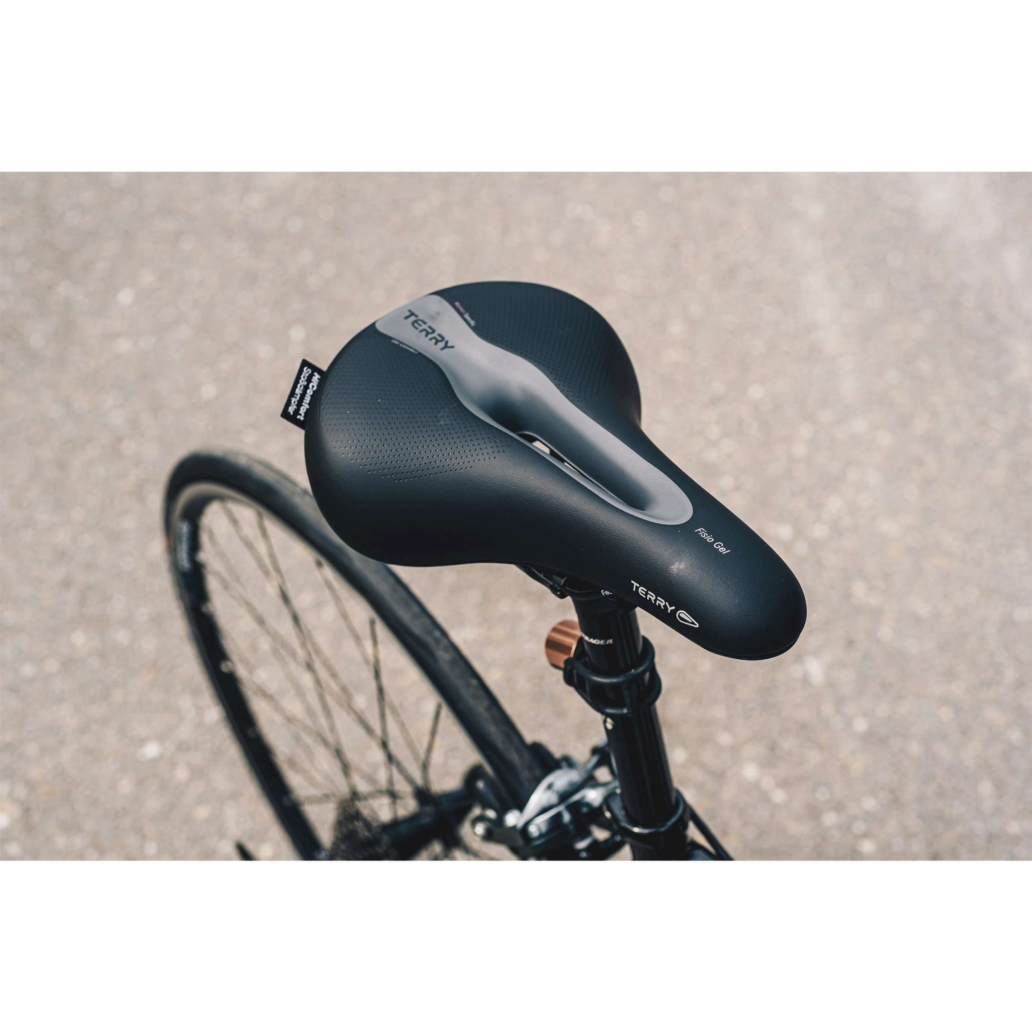 Terry zadel Fisio Flex gel dames zwart