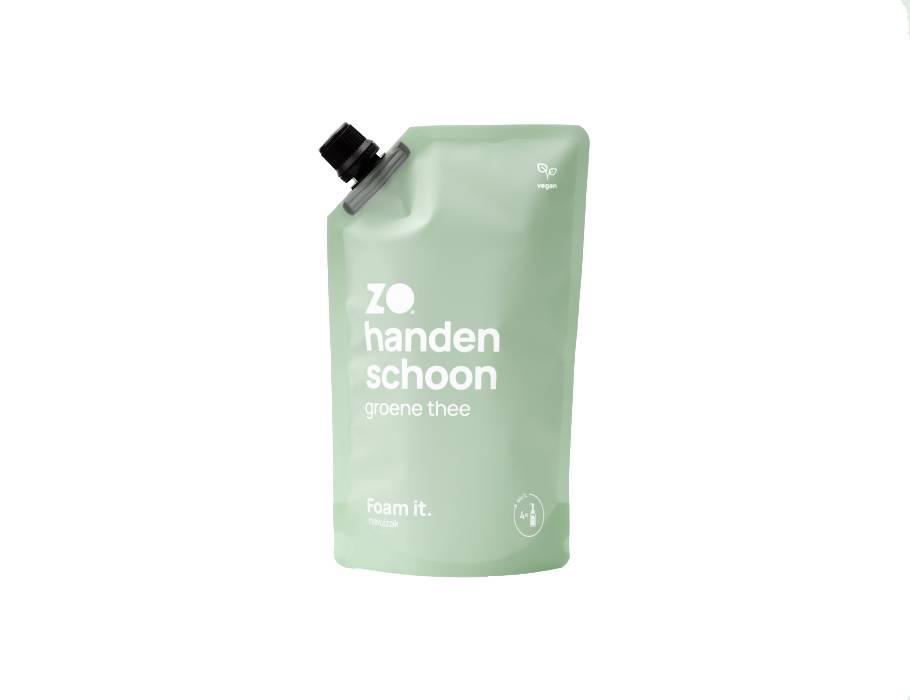 Zo schoon navulzak - handen schoon