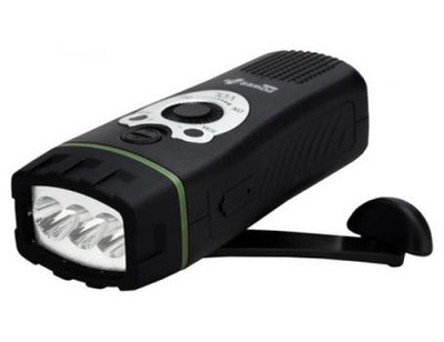 Powerplus radio en zaklamp - opwindbaar wolf