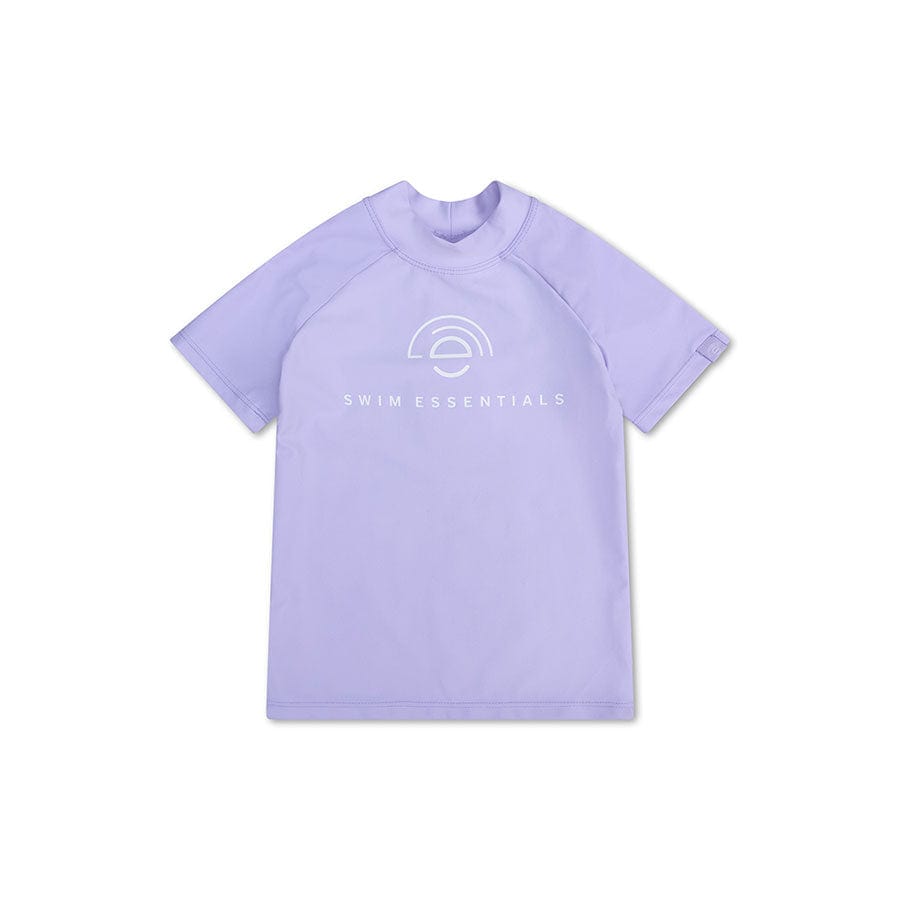 Pure tones | lila uv zwemshirt met korte mouwen