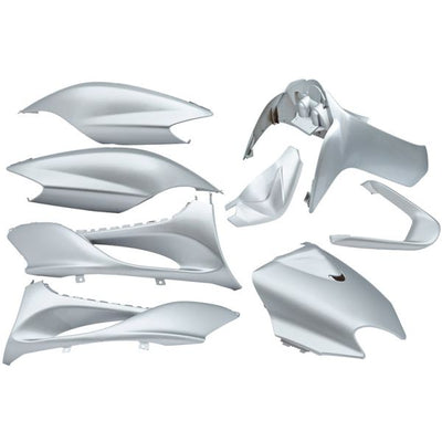 Edge plaatset 9-delig voor yamaha jog r mbk machg - metallic zilver