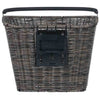Basil Bremen Rattan Look KF - fietsmand - voorop - donkerbruin