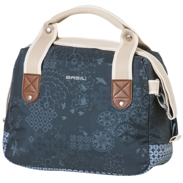 Basil Bohème City Bag - blauw, elegante hand-, schouder- en stuurtas, waterafstotend, 8 liter inhoud