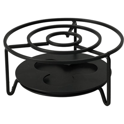 Excellent houseware rechaud ø16xh8cm zwart rechaud rvs ø16xh8cm zwart