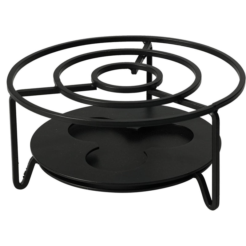 Excellent houseware rechaud rvs ø16xh8cm zwart
