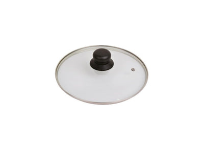 Hhcp glasdeksel met rvs ring 28cm