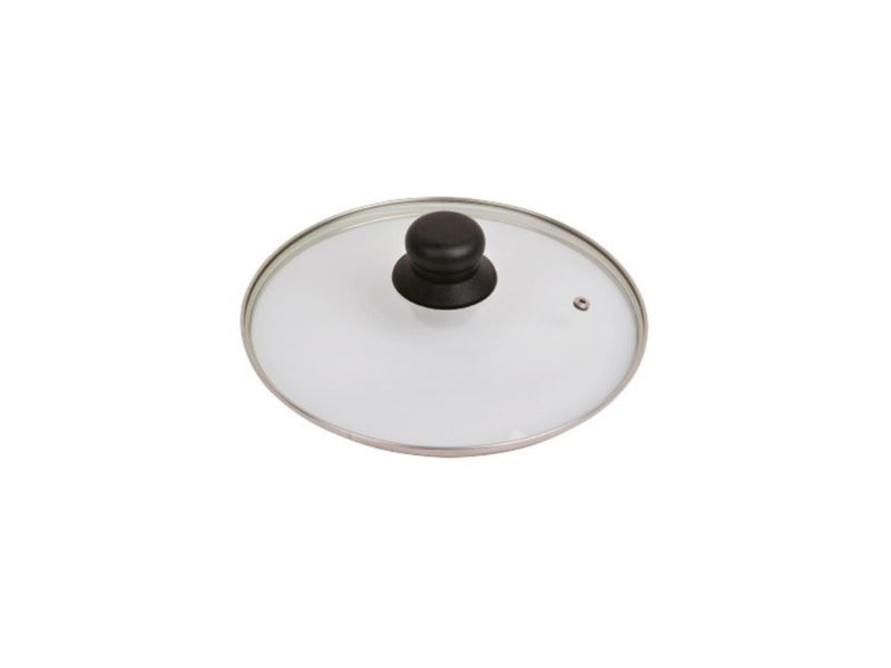 Hhcp glasdeksel met rvs ring 28cm