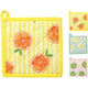 Home styling pannenlap 20x20cm 3 assorti