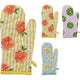 Home styling ovenhandschoen 32x16cm 3 assorti