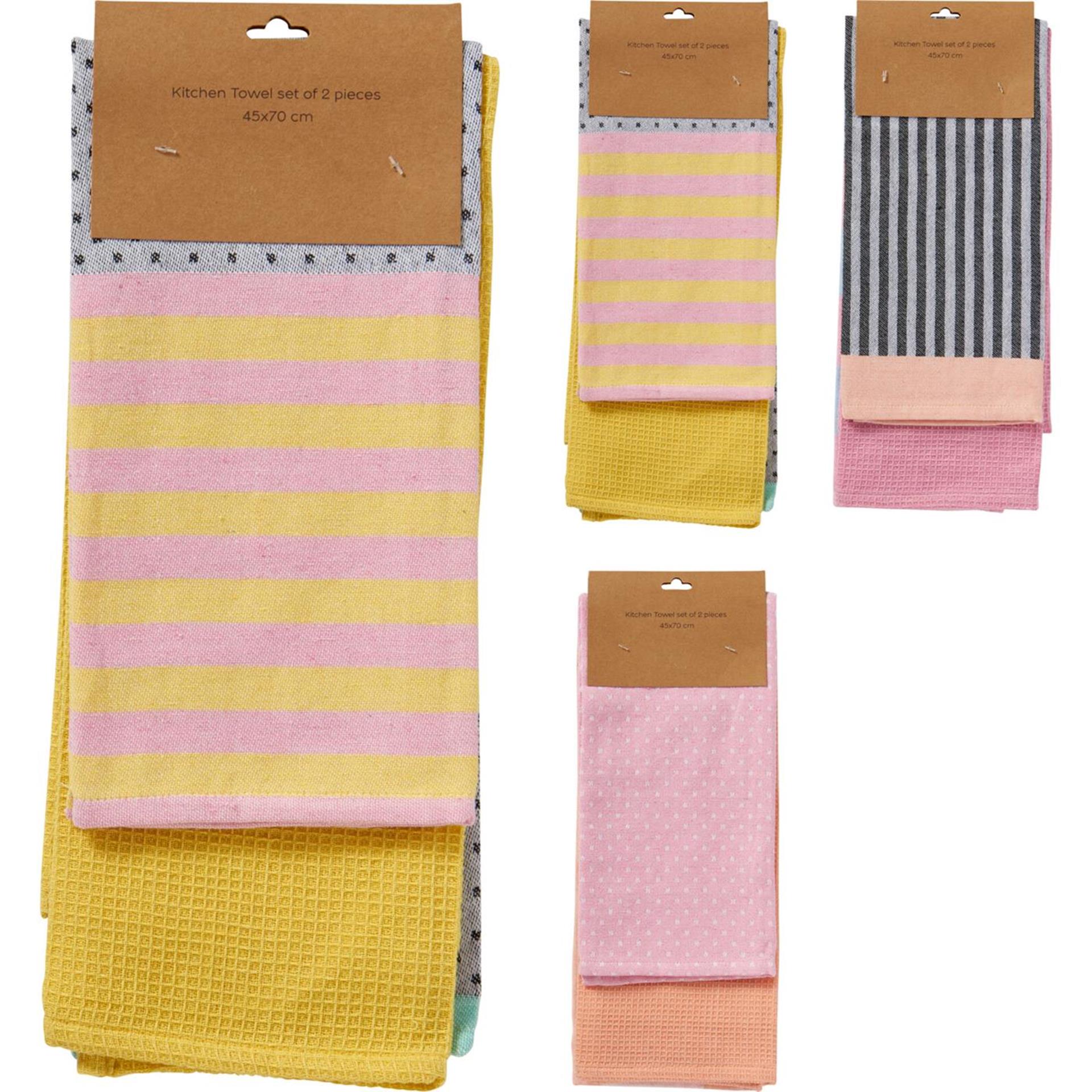 Excellent houseware theedoeken set van 2 stuks