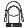 Axa beugelslot newton mini + kabel 100 8 - zwart