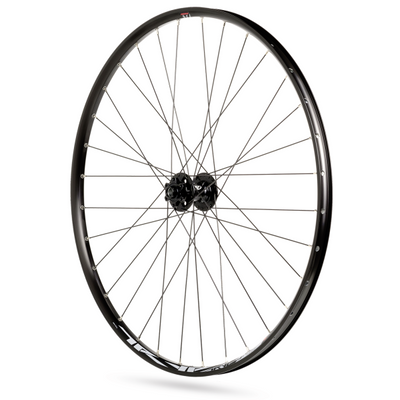 Rodi wielset tryp 25 27.5 voorwiel steekas 15x100 en achterwiel snelspanner 9x135 - 6 bouts remschijfbevestiging - 8 9 10 11 speed - zwart
