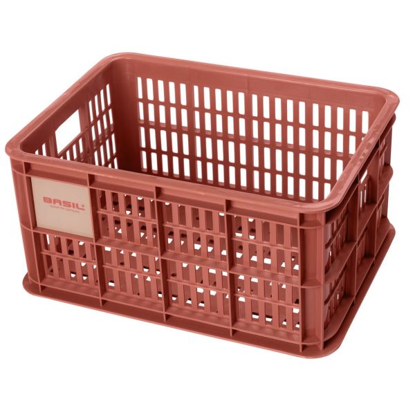 Basil fietskrat S - klein - 17.5 liter - rood