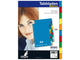 Kangaro tabblad a4 blanco pp 120 micron assorti 23-gaats 10-delig