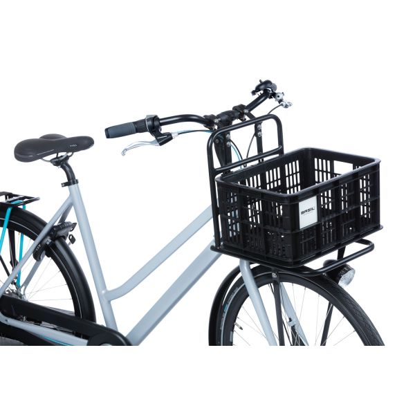 Basil fietskrat S - klein - 17.5 liter - zwart