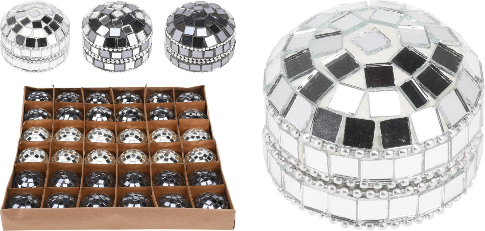 Home styling doosje met spiegelglas 45mm