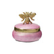 Home styling opbergdoosje roze met bij 8cm