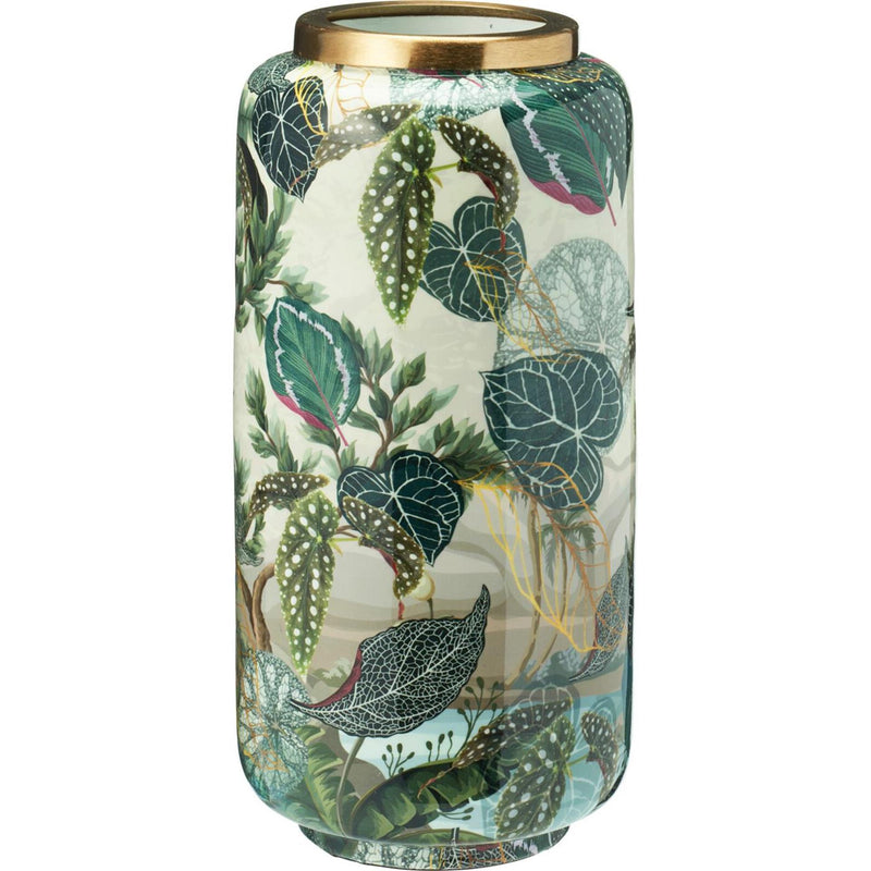 Home styling vaas jungle print 30cm metaal
