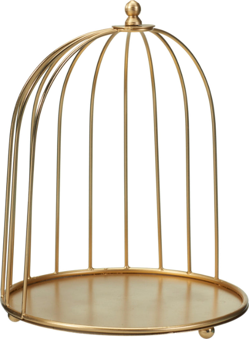 Home styling decoratie kooi 26cm goud
