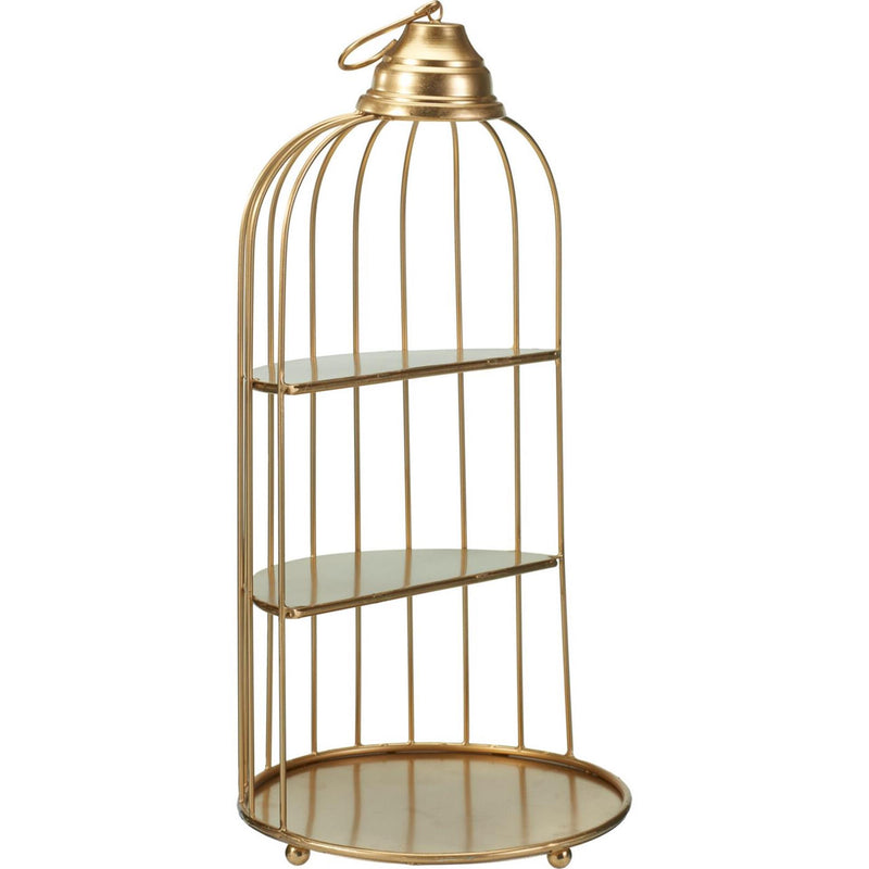 Home styling decoratie kooi 42cm goud