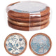 Home styling onderzetter set a 4 stuks ø10cm 2 assorti