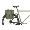 Basil enkele fietstas go 16 liter 15 x 29 x 34 cm - donkergroen