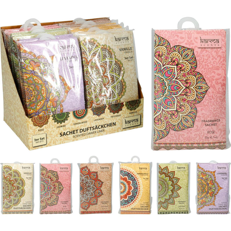Geurzakjes set van 3 stuks karma